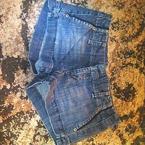 AE denim shorts